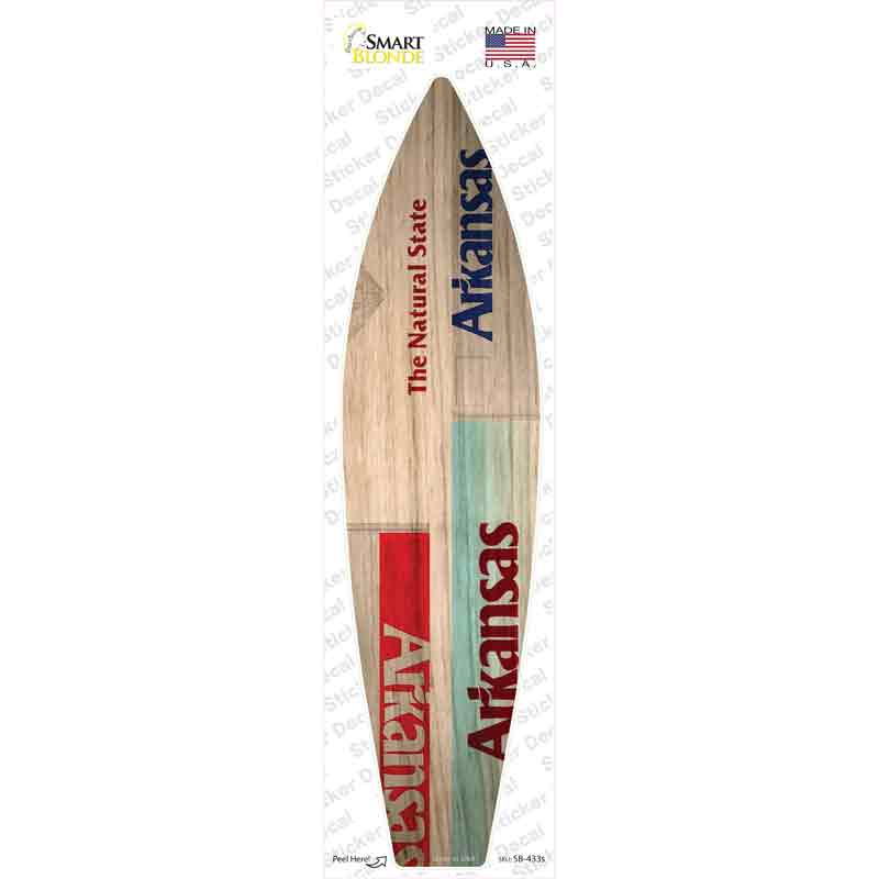 Arkansas License Plate Novelty Surfboard Sticker Decal