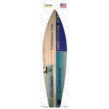Connecticut License Plate Novelty Surfboard Sticker Decal