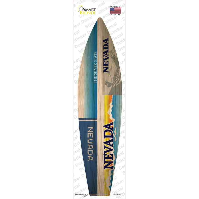 Nevada License Plate Novelty Surfboard Sticker Decal