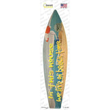 We Live On Beach Time Novelty Surfboard Sticker Decal