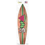 Peace Love Watermelon Novelty Surfboard Sticker Decal