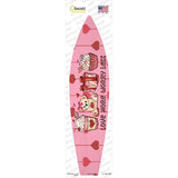 Love More Worry Less Novelty Surfboard Sticker Decal