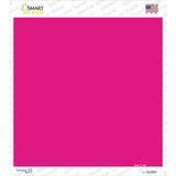 Pink Solid Novelty Square Sticker Decal