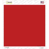 Red Solid Novelty Square Sticker Decal