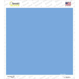 Light Blue Solid Novelty Square Sticker Decal