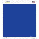 Blue Solid Novelty Square Sticker Decal