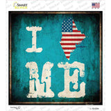 I Love Maine Novelty Square Sticker Decal