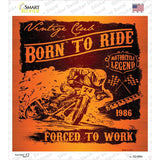 Born To Ride Novelty Square Sticker Decal