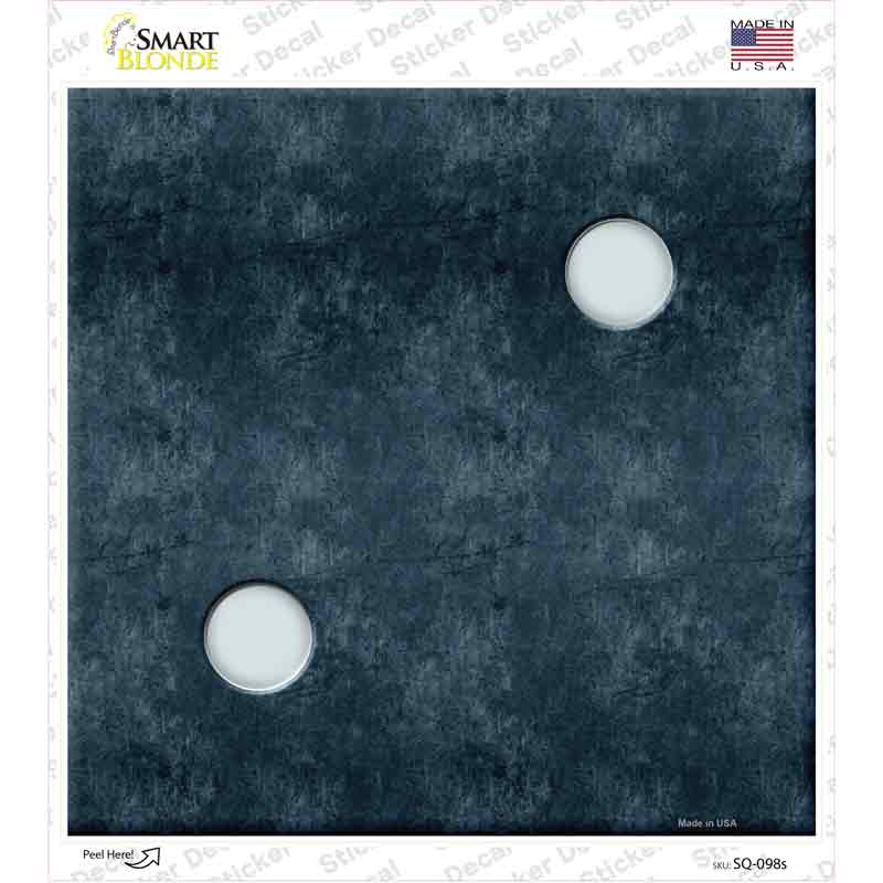 Dice Roll 2 Novelty Square Sticker Decal