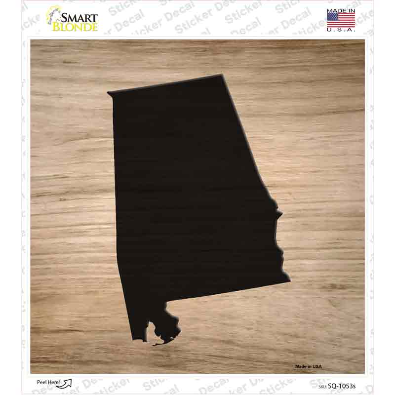 Alabama Shape Letter Tile Novelty Square Sticker Decal