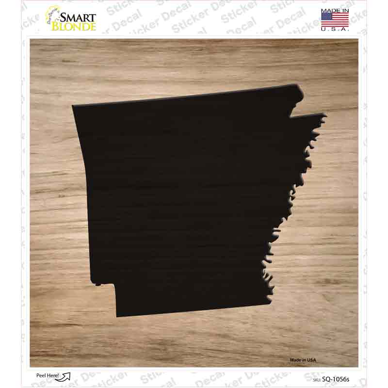 Arkansas Shape Letter Tile Novelty Square Sticker Decal