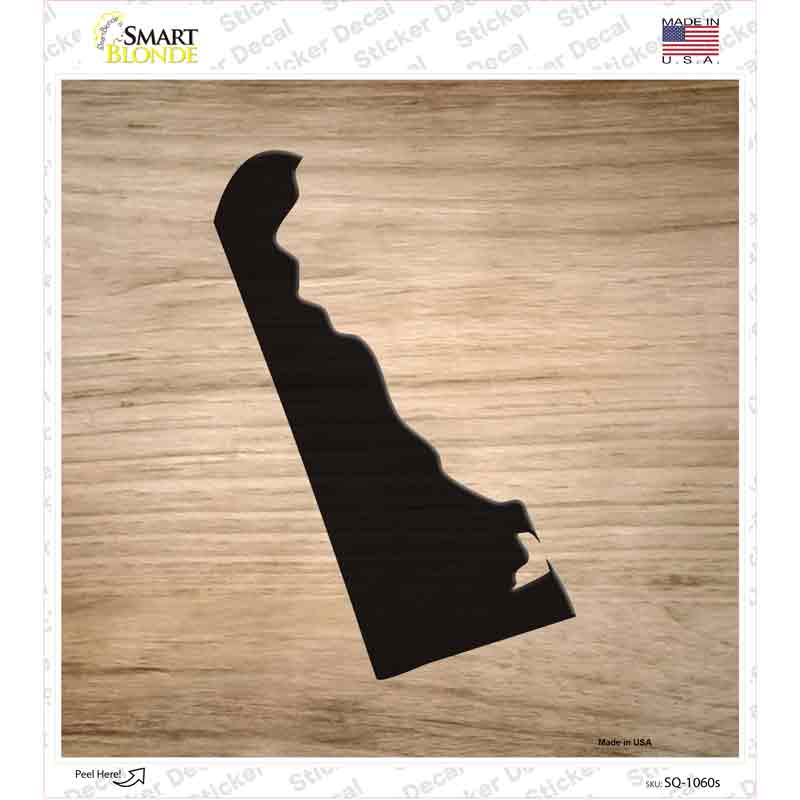 Delaware Shape Letter Tile Novelty Square Sticker Decal