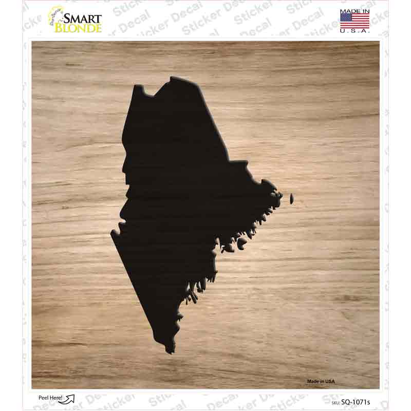 Maine Shape Letter Tile Novelty Square Sticker Decal