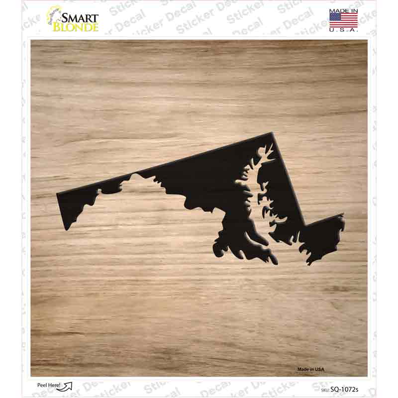 Maryland Shape Letter Tile Novelty Square Sticker Decal