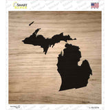 Michigan Shape Letter Tile Novelty Square Sticker Decal