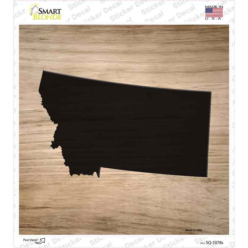 Montana Shape Letter Tile Novelty Square Sticker Decal