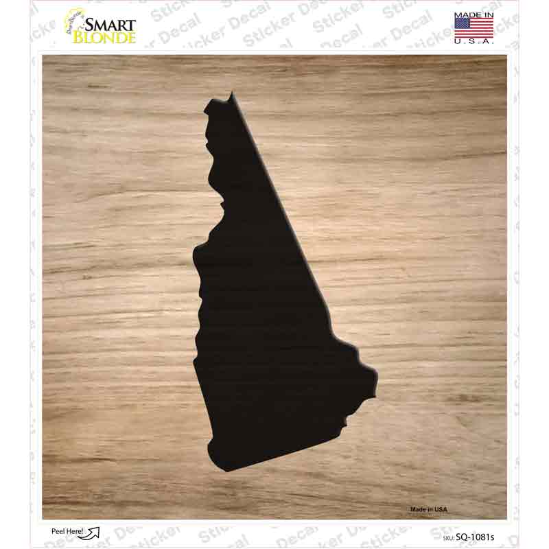 New Hampshire Shape Letter Tile Novelty Square Sticker Decal