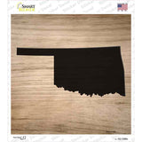 Oklahoma Shape Letter Tile Novelty Square Sticker Decal