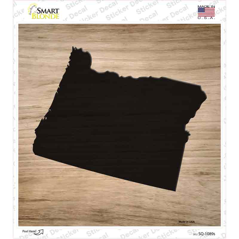 Oregon Shape Letter Tile Novelty Square Sticker Decal