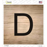 D Letter Tile Novelty Square Sticker Decal