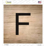 F Letter Tile Novelty Square Sticker Decal