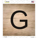 G Letter Tile Novelty Square Sticker Decal
