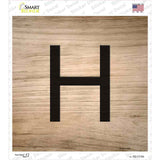 H Letter Tile Novelty Square Sticker Decal