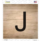 J Letter Tile Novelty Square Sticker Decal