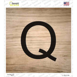 Q Letter Tile Novelty Square Sticker Decal