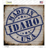 Idaho Stamp On Wood Novelty Square Sticker Decal