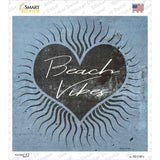 Love Beach Vibes Novelty Square Sticker Decal