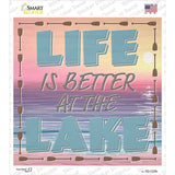 Life Better At The Lake Novelty Square Sticker Decal