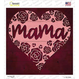 Mama Heart Rose Novelty Square Sticker Decal