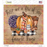 Few Favorite Things Novelty Square Sticker Decal