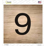 9 Number Tiles Novelty Square Sticker Decal