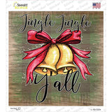 Jingle Jingle Yall Bell Novelty Square Sticker Decal