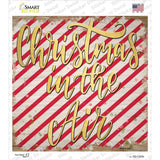 Christmas in the Air Novelty Square Sticker Decal