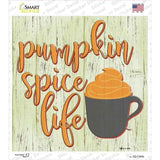 Pumpkin Spice Life Novelty Square Sticker Decal