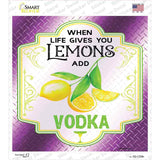 Add Vodka Purple Novelty Square Sticker Decal