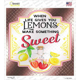 Make Something Sweet Burgundy Novelty Square Sticker Decal