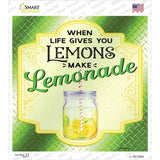 Make Lemonade Green Novelty Square Sticker Decal