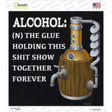 Alcohol Definition Novelty Square Sticker Decal