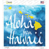 Aloha From Hawaii Novelty Square Sticker Decal
