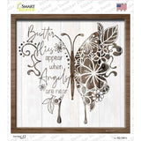 Butterflies Angels Near Novelty Square Sticker Decal