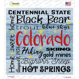 Colorado Motto Novelty Square Sticker Decal