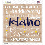 Idaho Motto Novelty Square Sticker Decal