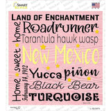 New Mexico Motto Novelty Square Sticker Decal