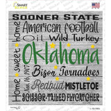 Oklahoma Motto Novelty Square Sticker Decal