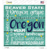 Oregon Motto Novelty Square Sticker Decal