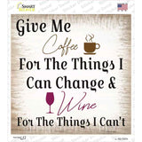 Give Me Coffee Novelty Square Sticker Decal